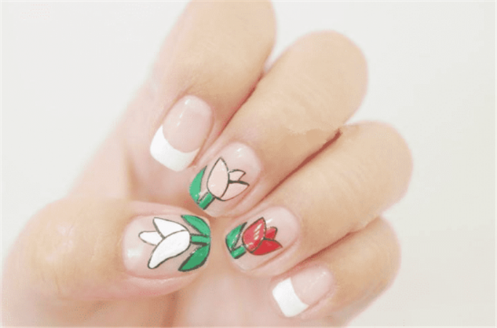 南寧美甲學(xué)校：幼兒園班花朵美甲教程