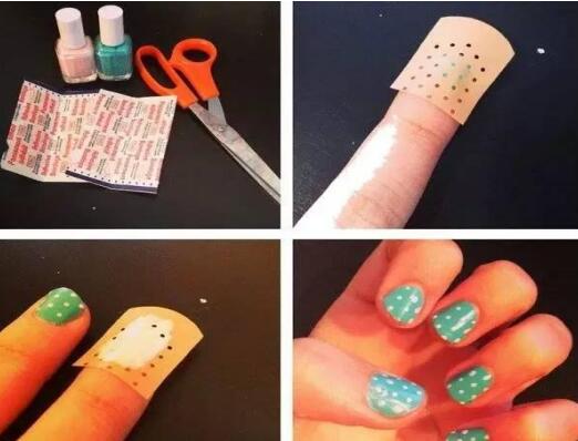 南寧美甲學(xué)校：“創(chuàng)可貼”美甲教程