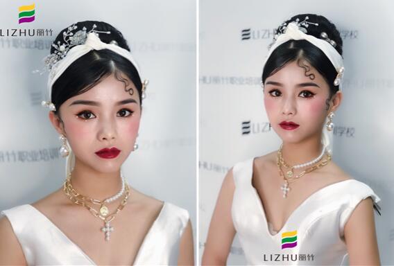 麗竹課堂彩妝作品：優(yōu)雅復(fù)古風(fēng)