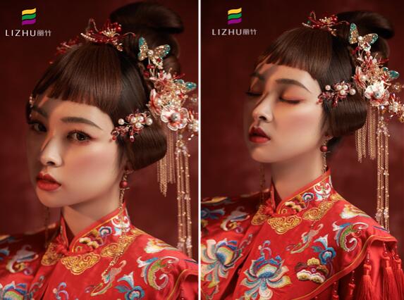 中式秀禾新娘，廣西正規(guī)化妝培訓(xùn)大放國(guó)風(fēng)魅力