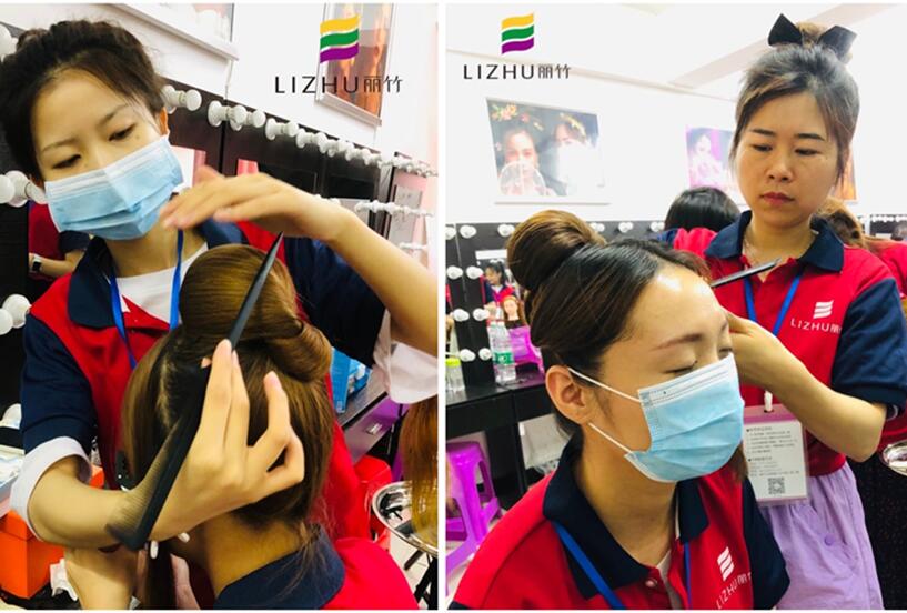 和南寧彩妝培訓(xùn)學(xué)校學(xué)習(xí)編“赫本頭”教程