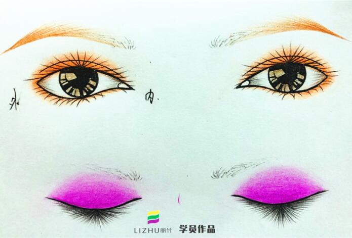 如何在紙上畫(huà)眼影？廣西專(zhuān)業(yè)化妝學(xué)校教你