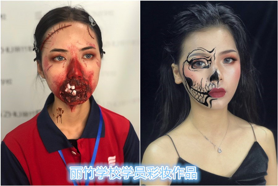 廣西專業(yè)化妝學校學員創(chuàng)意妝容作品欣賞