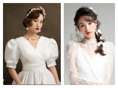 用韓式新娘造型作品，展示廣西化妝學校哪家口碑好