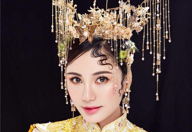 中式新娘妝的注意事項，廣西化妝課堂總結(jié)好了