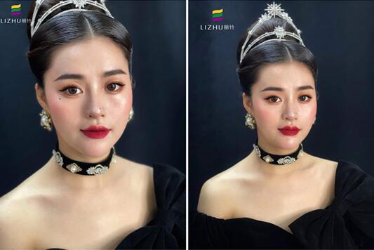 韓系名媛造型 ，南寧網(wǎng)紅化妝培訓(xùn)作品