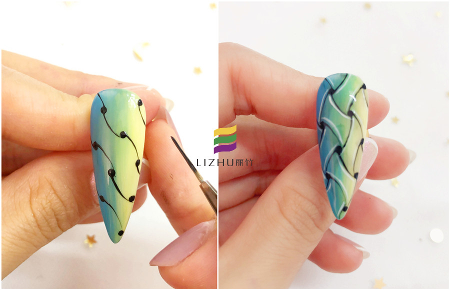 編織美甲的畫法，廣西美甲職業(yè)培訓(xùn)學(xué)校教你