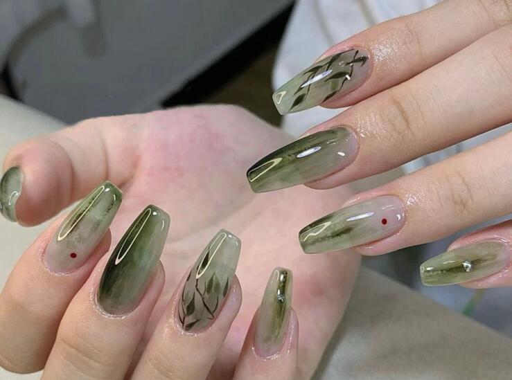 新中式美甲圖片，廣西時(shí)尚美甲學(xué)校帶你領(lǐng)略國風(fēng)文化