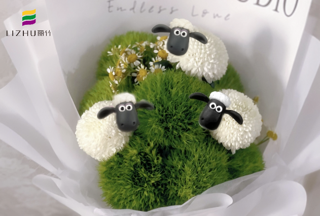 廣西鮮花培訓(xùn)班作品：韓式花束、卡通花束、月亮花束