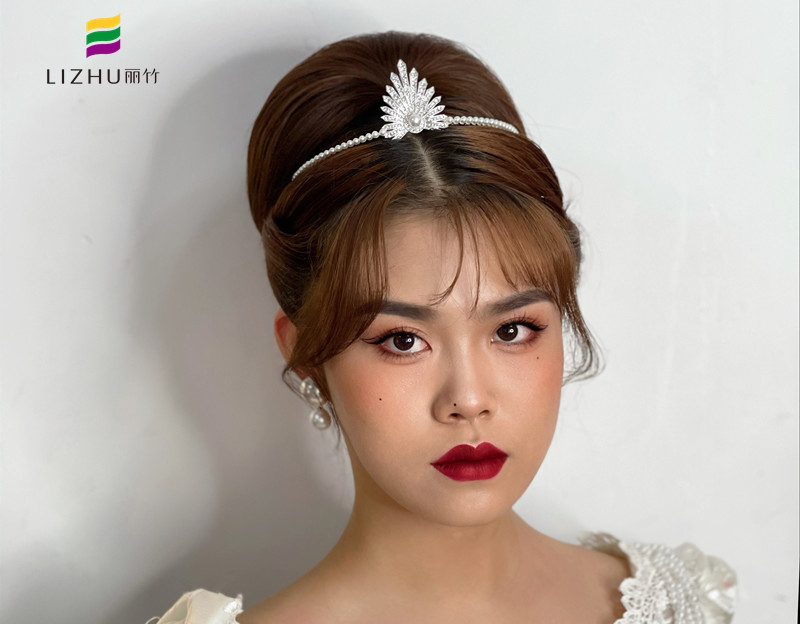 輕復(fù)古新娘造型，南寧新娘妝培訓(xùn)學(xué)校作品