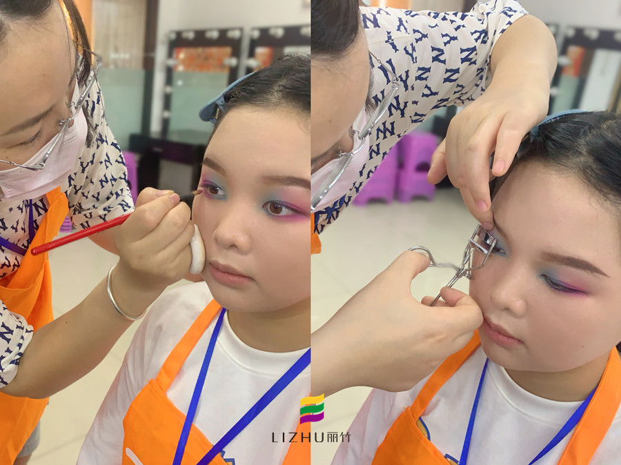 雙色眼影的畫法，南寧化學教學課件分享