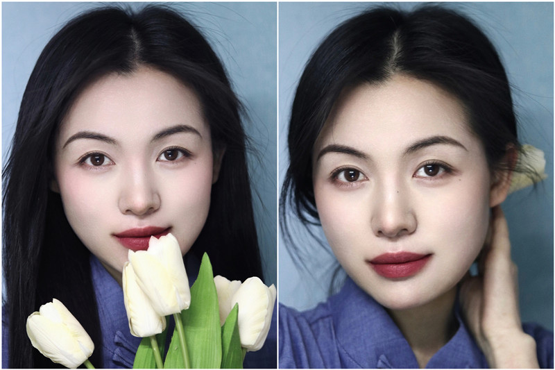 中式眉形教程，廣西化妝基礎(chǔ)班整理分享