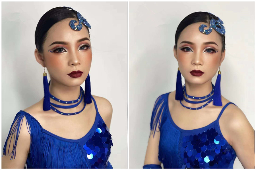 拉丁舞妝 | 南寧彩妝培訓舞臺妝作品