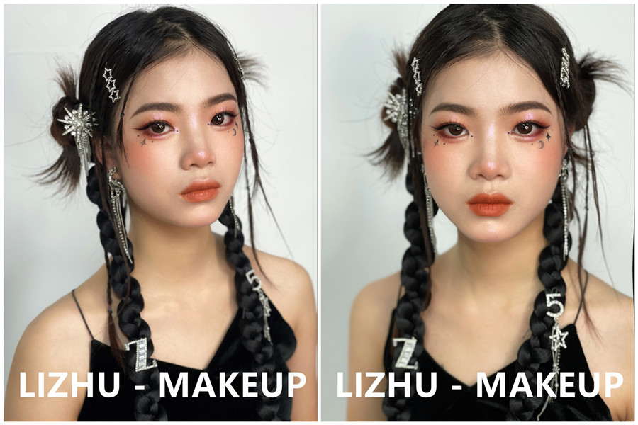 y2k寫真造型，南寧彩妝寫真造型培訓(xùn)班作品