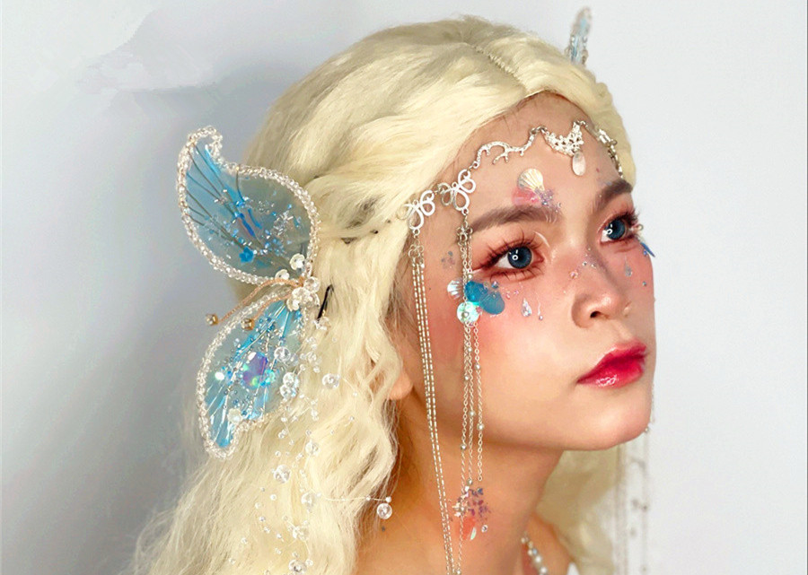 人魚公主造型，南寧化妝創(chuàng)意造型教學(xué)