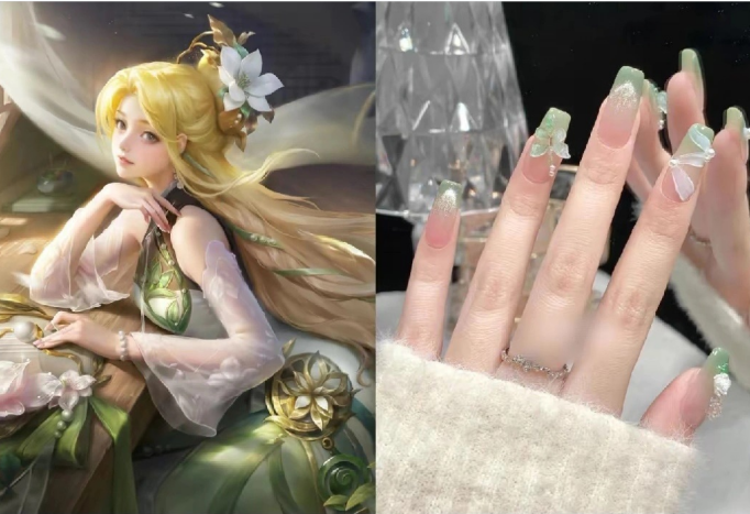 《榮耀》皮膚美甲，廣西美甲造型學校力推