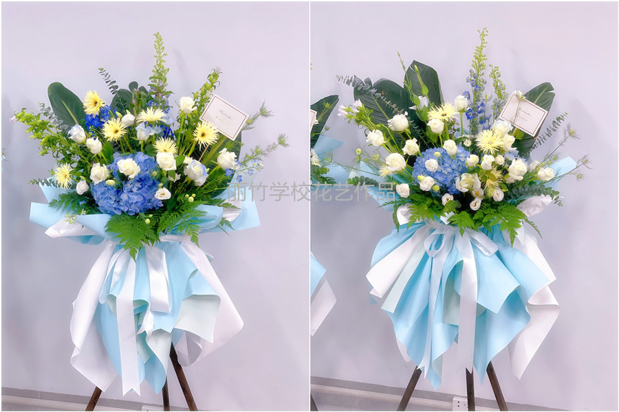 韓系開業(yè)花籃，廣西花藝職業(yè)技術(shù)學(xué)校作品