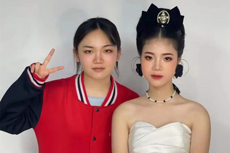 復古新娘，廣西南寧美妝學校學員作品