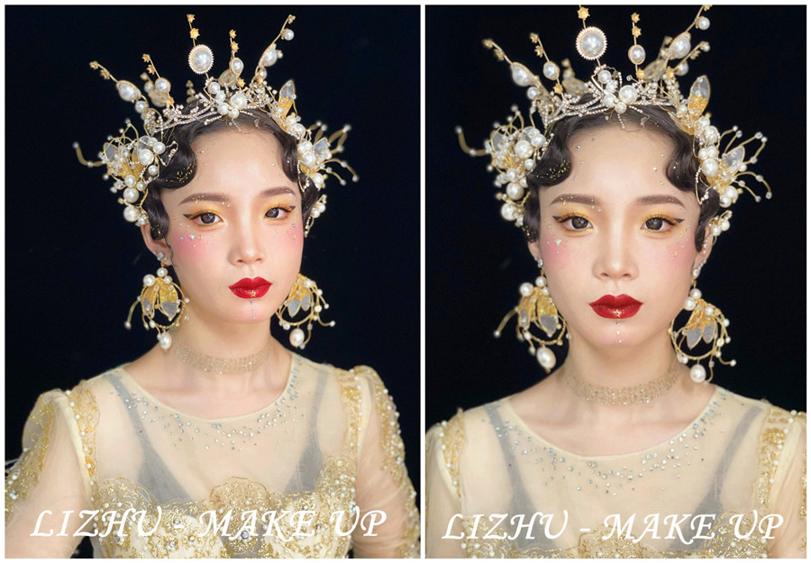 高奢妝容造型，廣西彩妝創(chuàng)意培訓(xùn)學(xué)校作品