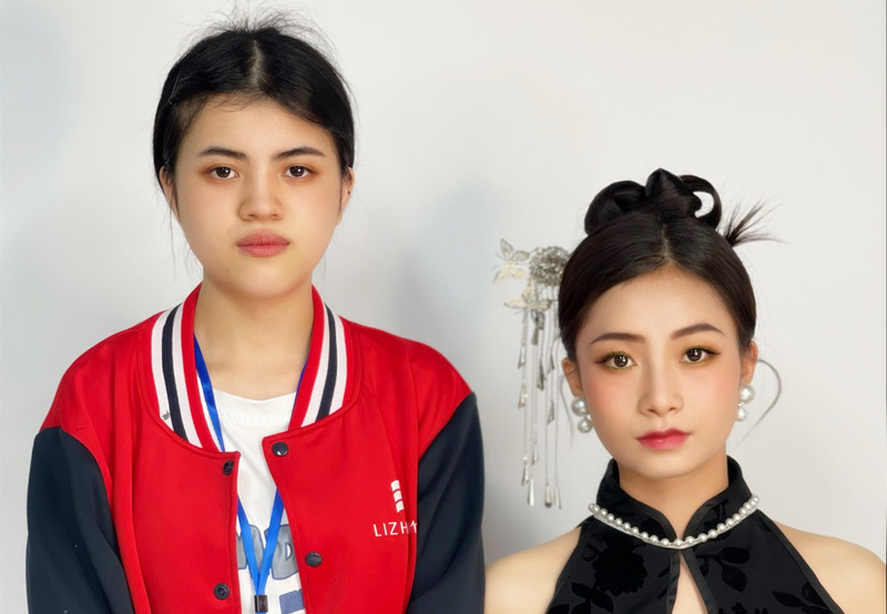 新中式造型，南寧化妝學(xué)校學(xué)員畢業(yè)作品