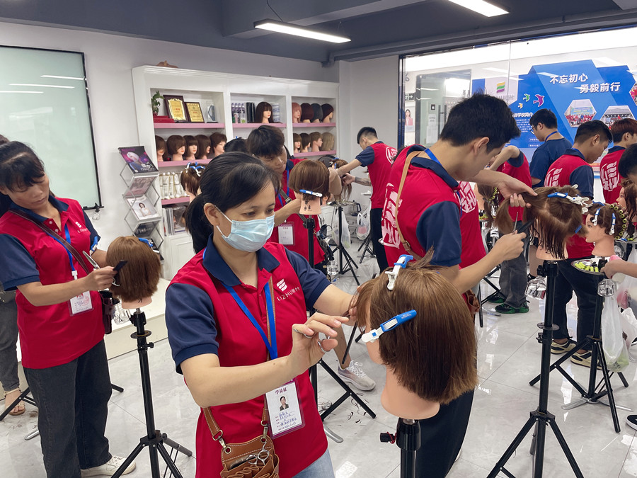 圓形堆積技巧，廣西剪發(fā)基礎(chǔ)培訓分享