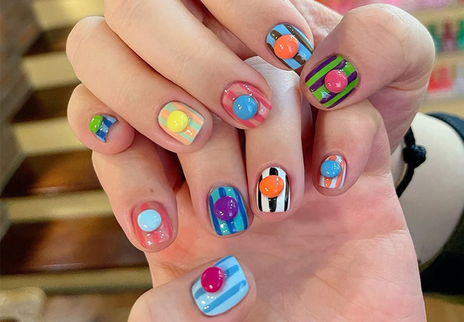 多巴胺美甲，南寧美甲網(wǎng)紅造型分享