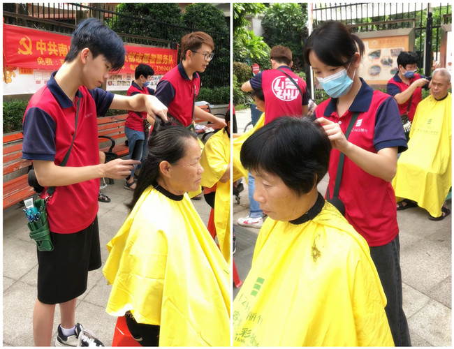 南寧小區(qū)公益美發(fā)，南寧美容美發(fā)學校進行時