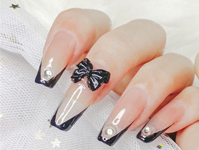 法式腮紅美甲&蝴蝶結(jié)法式美甲，南寧美甲學(xué)徒必學(xué)款式
