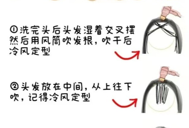 家用版八字劉海打理教程，廣西美發(fā)造型學(xué)校分享