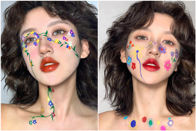 多巴胺彩色妝容，廣西化妝美妝造型學(xué)校整理