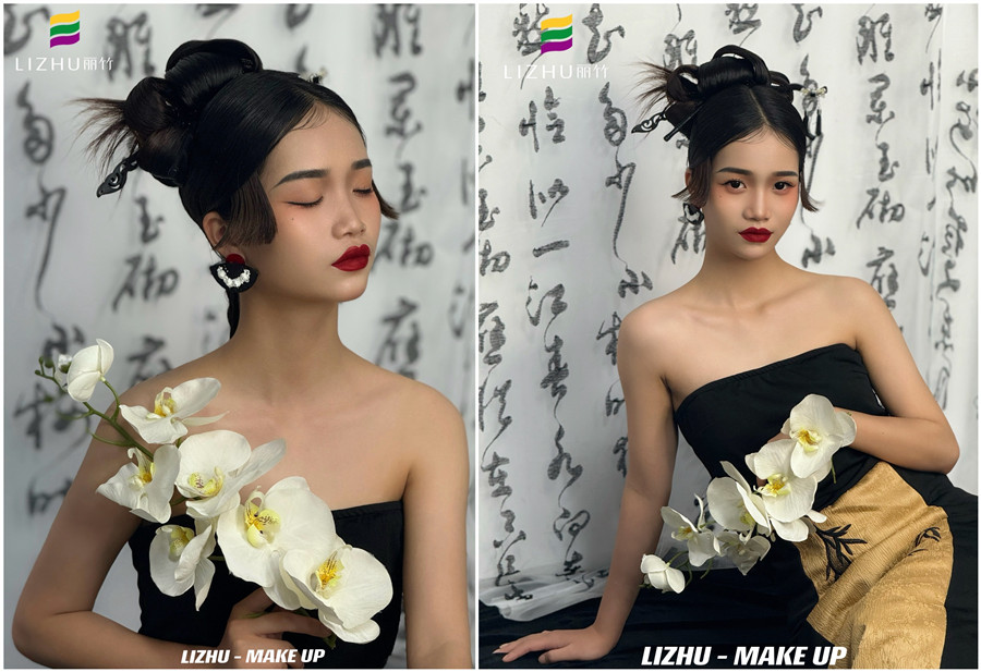 新中式國(guó)風(fēng)造型，南寧人物寫(xiě)真化妝學(xué)校作品