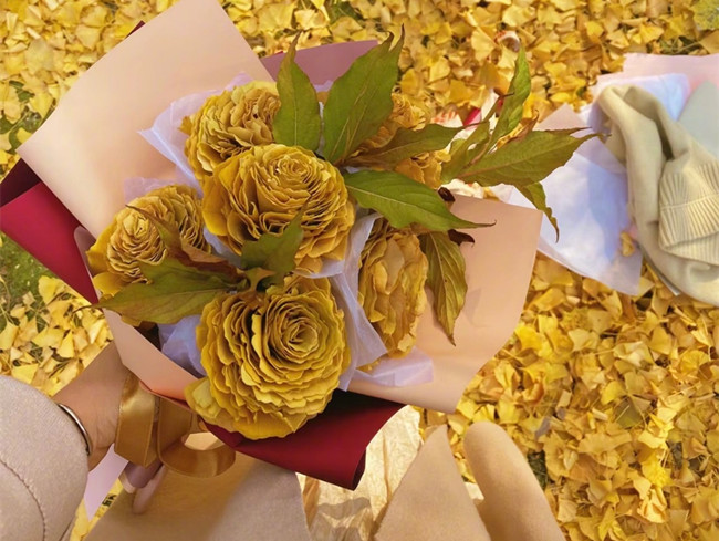 南寧花藝：玫瑰干花花束欣賞