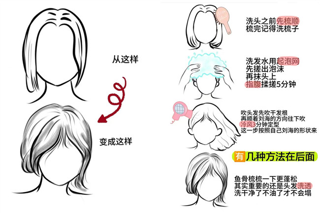 廣西燙發(fā)：如何讓八字劉海變蓬松？