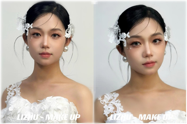 小眾蕾絲新娘， 南寧培訓化妝師作品
