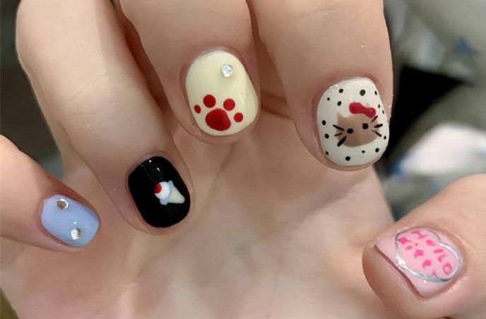 糖果色短甲推薦，廣西美甲進修培訓