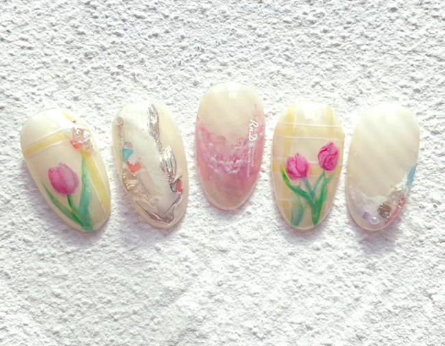 初秋氛圍感美甲，廣西美甲網(wǎng)紅造型學(xué)校收集