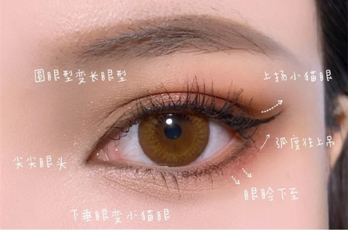 學(xué)院風(fēng)證件照眼妝教程，南寧化妝培訓(xùn)眼妝