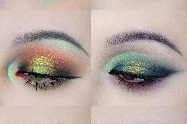 彩色煙熏截斷眼妝，零基礎(chǔ)學(xué)眼妝