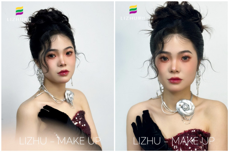  千金禮服造型，廣西學彩妝造型影樓作品