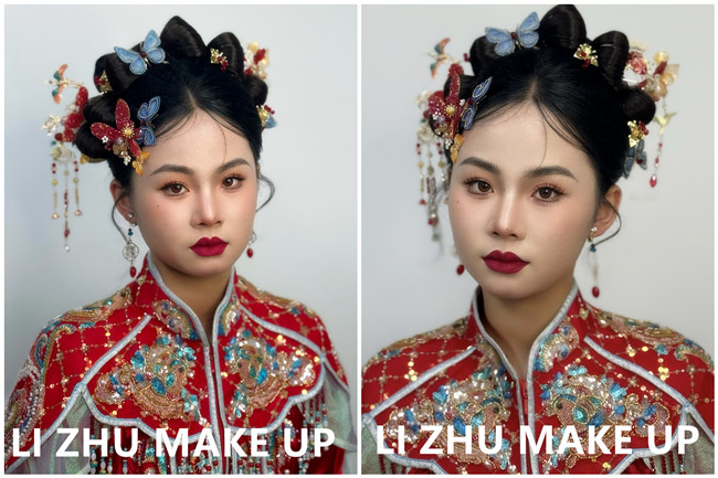 國風(fēng)秀禾造型，廣西影樓新娘寫真作品