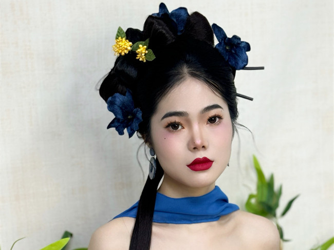 國(guó)風(fēng)新中式造型，廣西美妝寫真學(xué)習(xí)