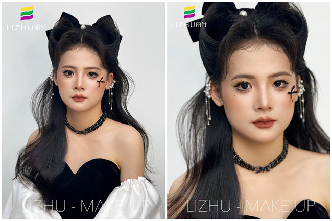 復(fù)古貓耳造型，南寧化妝培訓(xùn)中心課堂作品