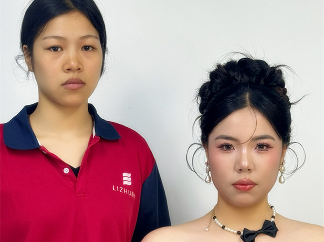 千金禮服造型，廣西美妝彩妝訓練學員畢業(yè)作品