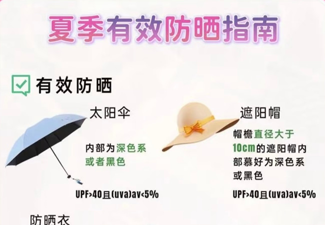夏季如何有效防曬，美容護(hù)膚零基礎(chǔ)