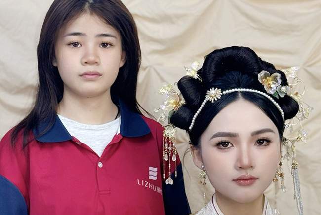 婚禮秀禾造型，南寧化妝訓練