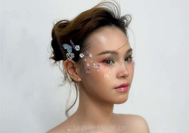 碎鉆氛圍感造型，廣西化妝進修深造