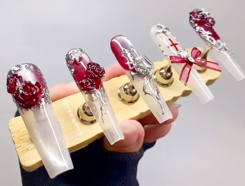 哥特風(fēng)美甲的特點，廣西美甲專業(yè)教學(xué)解